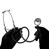 Flachkopf Stethoskop, Med-Comfort, schwarz, 1 Stück - Hochwertiges Stethoskop für Ärzte und Krankenschwestern