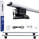 DGH SYSTEM Kompletter Aluminium-Dachträger Easy Line Expert 135 cm kompatibel mit VW Caddy III 2004-2015 mit Befestigungsgewinden abschließbar, Nutzlast 90 kg