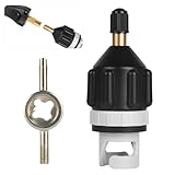 OFFCUP SUP Pumpe Adapter Aufblasbarer Sup Adapter für Kompressor Ventil Adapter Luft Ventil Konverter Standard Luftventiladapter für Kajak Dingy Boote Paddelboard Schlauchboot Stand Up Paddle Board