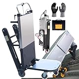 Verbesserter Elektrischer Treppensteiger Sackkarren,Rollwagen/Hochleistungs Treppensteiger,500 W/850 W, 220/300 Kg Tragkraft,Dickes Schienendesign,Intuitive Bedienfeldsteuerung 850w(1battery)