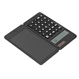 Pocket -Desktop -Rechner, Breite Anwendung Solarenergie Stille Taste Tragbarer Desktop Taschenrechner für Shop (Black)