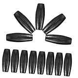 NUOBESTY 100 Stück Ovale Holzperlen Abstandsperlen Für Armbänder Ovale Form Bohnenperlen DIY Perlen Charms Schmuckherstellung Charms Runde Kugelperle Handgefertigte Holzperlen