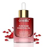 Rose Oil ,100% reines Rosenöl zur Gesichts- und Hautpflege, Anti-Aging-Falten, Perfekt für Aromatherapie, Körpermassage, Entspannung-30ml-Ätherisches Rosenöl