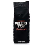 Pellini Kaffee in Chicchi Top, 100% Arabica-Mischung, Kaffeebohnen mit Duftenden und Raffinierten Aromen und einem Hauch von Lakritze und Kakao, 500g