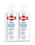 Alpecin Hypo-Sensitiv Shampoo, 2 x 250 ml - Haarshampoo bei trockener und empfindlicher Kopfhaut - Ohne Farbstoffe und ohne Parfum