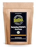 Darjeeling First Flush FTGFOP1 Bio 250g - Top Bio Schwarztee aus Frühlingsernte - Indien - Abgefüllt und kontrolliert in Deutschland - vegan - loser Blatt-Tee - Biotiva