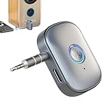 Drahtloser Empfänger fürs Auto,LED-Anzeige Sender Empfänger Wireless Adapter - Schnelles Autoladegerät, FM-Radio, Auto-Set, Geräuschunterdrückung für -Stereoanlage/kabelgebundene Kopfhörer