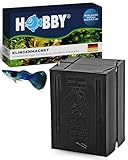 HOBBY Aquaristik Klingenmagnet I Algenmagnet bis 8mm Glasstärke I Aquarienreiniger zur Algenentfernung mit Edelstahlklingen I einfach zu bedienen und ohne Kratzgefahr I Scheibenreiniger für Aquarien