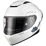 Motorrad Integralhelm Klapphelm Fullface Helm Mit Visier Für Erwachsene Mopedhelm ECE 22.06 Zertifiziert L,M/(55~56cm)