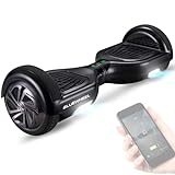 Bluewheel 6,5' Premium Hoverboard HX310s, Hoverboard Kinder, Elektro Board, Deutsches Qualitätsunternehmen, Bluetooth Lautsprecher, Starker Dual Motor, LED (Schwarz)