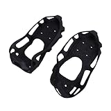 FRCOLOR 1 Paar 24 Überschuhe für Steigeisen Schnee-Traktionsstollen Schneeschuhe Wanderspikes für Schuhe Schneefeldstollen Beleg Eiskletterausrüstung Traktionsklampen gehen