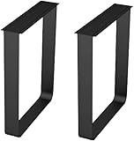 ININOSNP hohe Belastung EIN Paar Barbeine, Esstischbeine, Tischbeine aus massivem Stahl for Büro- und Konferenztische, Schwarz(50cm)