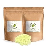 Anorganischer Schwefel (sulfur) - 1 kg (2 x 500 g) - BESTSELLER - 99,9% pharmazeutisch rein (Ph. Eur.) - fein gemahlen - Schwefelpulver - aus Naturrohstoff - säurearm