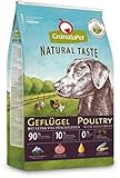 GranataPet Natural Taste Geflügel, 12 kg, Trockenfutter für Hunde, Hundefutter ohne Getreide & ohne Zuckerzusätze, Alleinfuttermittel für ausgewachsene Hunde