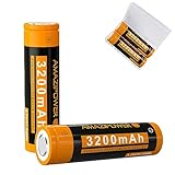 3,7 Volt Wiederaufladbarer Akku，3200mAh Batterie Hohe Kapazität Batterien für LED Stirnlampe,Fernbedienung,Ferngesteuertes Auto HY