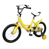Oxylonty Kinderfahrrad, 16 Zoll Kinder Jungen Mädchen Fahrrad mit Hilfsrad, Fahrrad für Kinder ab 5-8 Jahre Jungen & Mädchen, Höhenverstellbar KinderfahrräDer für Schulung Outdoor Werden