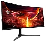 Acer Nitro XZ342CU V3 Gaming Monitor 34 Zoll (86 cm Bildschirm) UWQHD, VA, 180Hz DP, 100Hz HDMI, 4ms(GTG), DP 1.4, 2xHDMI 2.0, Curved, höhenverstellbar, FreeSync Premium