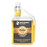 Pets Nature Distelöl für Hund und Katze - reines Premium Distelöl reich an Omega-6-Fettsäure Linolsäure - 100% natürlich, schonend kaltgepresst, Made in Germany (250 ml)