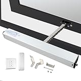 Elektrische Fensteröffner Hub 300-1000mm mit Fernbedienung + Schalter, Doppelkette/geräuscharm Schließkraft 400N/Diebstahlsicher für Dachfenster Gewächshäuser 500mm
