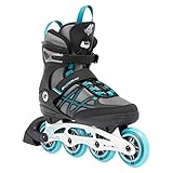 K2 Skates Damen Inline Skates Alexis 80 ALU, Grey - Cyan, 30G0417.1.1.085