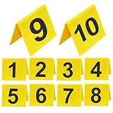 Marker, Dekoration Genis, Nummernschild aus Acryl 10 Stücke Streichspielzeug für Erwachsene für Cluedo Spiel für Mottoparty Mord Halloween Fest und Kinder