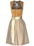 Alpenmärchen Midi Dirndl aus Exklusiver Kollektion inkl. Schürze Gr.40 - ALM1020