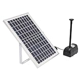 Solarfluss-Wasserpumpe,Solar Teichpumpe Brunnenpumpen,17V/10W Solar Springbrunnen,sammelt Sonnenlicht und liefert ausreichend Energie,für Aquarien,Teiche,Wasserzirkulation Sauerstoffzufuhr