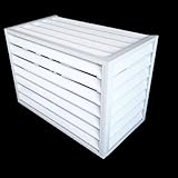 CXEGCCUF Klimaanlagenzaun für Außengeräte, Jalousien für Außengeräte, Mini-Split-Kondensatorabdeckung, Rahmen der Klimaanlage aus Aluminiumlegierung, staubdicht und wasserdicht, geeignet fü