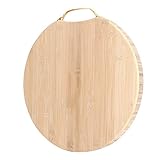 Denash Bambus Langlebig Schneidebrett für Küchenhacken, Dickes Brett für Gesundes Kochen, 34x34x3cm Board für Heimköche und Profis, Küchenwerkzeug für die Zubereitung von Speisen