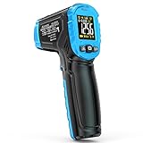 Aicevoos G600A Infrarot Thermometer Digitale Laser-Temperaturpistole, Handwärme-Temperaturpistole mit einstellbarem Emissionsgrad zum Kochen | -58°F ~ 1112°F | NICHT für Menschen (-58 °F - 1112 °F)