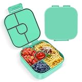 Lunchbox Kinder Bento Box, Brotdose mit Fächern, Robust und Auslaufsicher Brotzeitbox für Kinder Erwachsene, Praktische Jausenbox für Kindergarten