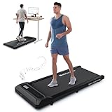 Mobvoi Walking Pad Laufband für Zuhause Tragbares Unter-Tisch-Laufband mit Fernbedienung und LED-Anzeige, Walking Jogging Laufband, einstellbare Geschwindigkeiten 6/KMH Einfache Lagerung