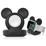 AXFEE Dockingstation für iWatch, Desktop-Halterung aus Silikon für iWatch und andere Smartwatches, Ladestation kompatibel mit iWatch SE/8/7/6/5/4/3/2/1 (kein Ladegerät)