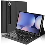 FOGARI Samsung Galaxy Tab S10 Ultra/ S9 Ultra 14,6 Zoll Tastatur, AZERTY, Französische Tastatur, magnetisch, Bluetooth, kabellos, Schutzhülle mit Stifthalter, für Samsung Tab S10Ultra 2024/S9 Ultra