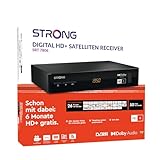 STRONG SRT 7806 HD Satelliten Receiver für HD Plus inkl. HD+ Karte DVB-S2 Full HD (HDTV, HDMI, LAN, SCART, USB) schwarz