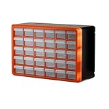 Werkzeug-Aufbewahrung, Schubladenbox, Kunststoff, mehrere Gitter, Schubladenbox, Wandhalterung, Organizer für elektronische Komponenten (orange)