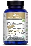 Weihrauch - Boswellia serrata, 400 mg je Kapsel, 100% indischer Weihrauch, Boswelliasäure 85% hochdosierte Weihrauchtabletten Dr. med. Michalzik - ohne Zusatzstoffe von BIOTIKON®