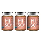 Fairment Bio Miso 'Shiro Koshi' - unpasteurisierte Misopaste im Glas 200g, authentisch nach japanischem Rezept fermentiert - 3 Gläser