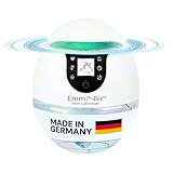 Emmi Air Ionen Luftreiniger bis 35 m² – Für Allergiker & Raucherzimmer – Air Purifier mit geruchsneutralisierenden Ionen – Ideal gegen Staub, Viren, Pollen & Acrylgeruch – Luftfilter & Lufterfrischer