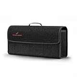 Walser Auto Organizer Toolbag Größe L, Kofferraum Organizer, Auto Gadget, Aufbewahrungsbox Auto, Organizer, Auto Kofferraum Organizer, Auto Tasche, Organizer Auto, Auto Zubehör 50x16x21 cm schwarz