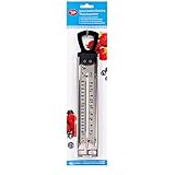 Tala Konfitürenthermometer - Temperaturführer aus Edelstahl für Süßwaren - Leicht ablesbare Markierungen, Quecksilberfrei - Von 40°C bis 200°C - Backzubehör - 39,5cm x 10cm