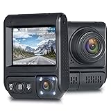 1080P Dashcam für Auto, vorne und innen, Doppelkamera, Auto, mit 24-Stunden-Modus, Parkmodus, WDR-Nachtsicht, IR WDR, Dashcam, Auto, LCD, 2 Zoll (5,1 cm), Taxi-Dashcam, G-Sensor