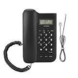Garsent Schnurgebundes Telefon, Analoge Schnurtelefone mit Anrufe Display Festnetztelefon mit schnurgebundenem Telefon für Büro Zuhause