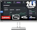 Lenovo L25e-40 | 24,5' Full HD Monitor | 1920x1080 | 75Hz | 250 nits | 4ms Reaktionszeit | HDMI | VGA | AMD FreeSync | grau