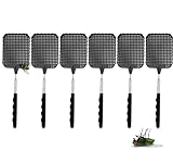 6er Set XXL 75 cm Insektenklatsche Fliegenklatsche ausziehbar Teleskop Klatsche Fliegenfänger Insektenfänger Fliegenschutz vor Insekten, Fliegen, Mücken, Wespen