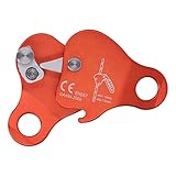Pretfy Kletterseilgreife Robustes Werkzeug Outdoor -Legierung Aluminium Zum Verschließen von Bergsteigen Bremsklemme Ascender Belay Stopper Grip Device Selbstblau (Orange)