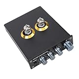 SENECESLI HiFi Audiophiler Vorverstärker, HiFi Vakuumrohr Vorverstärker Stop Responsial Aluminium 20Hz-20 kHz für Zuhause (EU-Stecker)