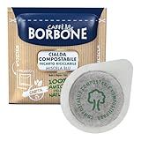 Caffè Borbone Kompostierbare Kaffeepads, Blaue Kaffeemischung - 50 Pads - Kompatibel mit ESE System Papier Pads 44 mm