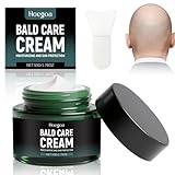 Glatzencreme, Glatzenpflege, Glatzencreme Mattierend und Bürste, Kopfhaut Pflege Creme, Premium-Pflege Für Glatzenträger, Beruhigt die Kopfhaut und Sorgt für Eine Gesunde Kopfhaut (50g)