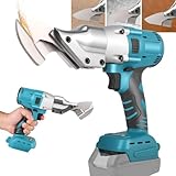 Elektrische Akku-Metallschere 18V - 360° drehbarer Schneidkopf für Blech & Metall (bis 2mm) | Kompatibel mit Makita 18V Akkus | Kabellose Blechschere für Leder, Teppich & DIY-Projekte (ohne Akku)